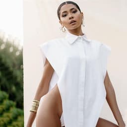 image-Deep V-Neck Sexy Bodysuit Women Shirt Body Top Fashion Bodysuits Femme