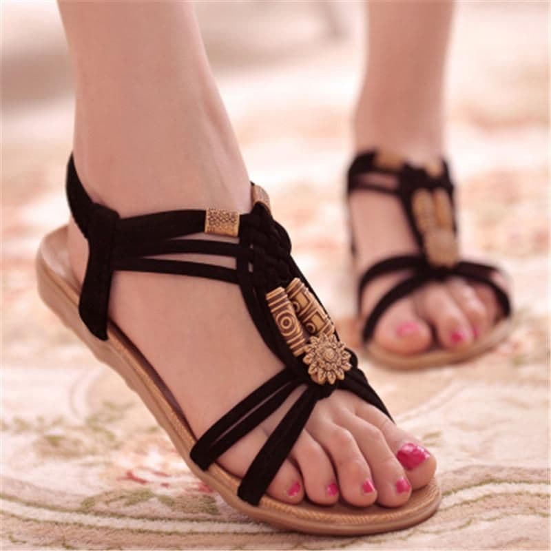 image-New Women Summer Sandals Women Shoes Bohemia Gladiator Beach Flat