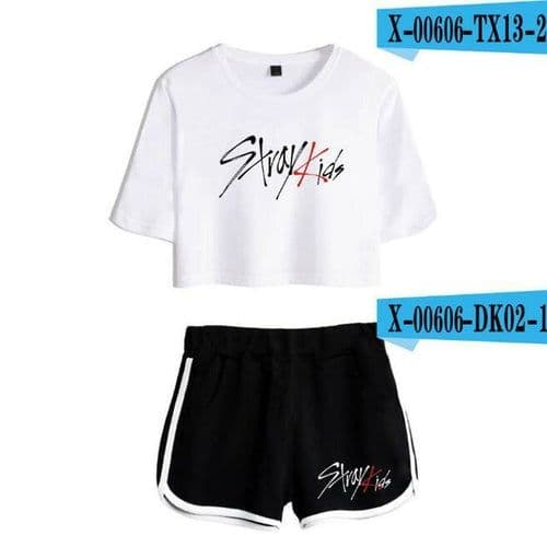image-KPOP Stray Kids Women Two Piece Outfits K-POP straykids 2 Piece Set