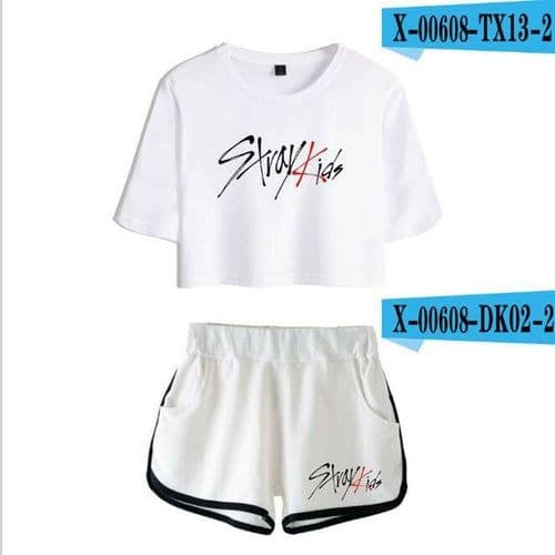 image-KPOP Stray Kids Women Two Piece Outfits K-POP straykids 2 Piece Set