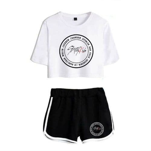 image-KPOP Stray Kids Women Two Piece Outfits K-POP straykids 2 Piece Set