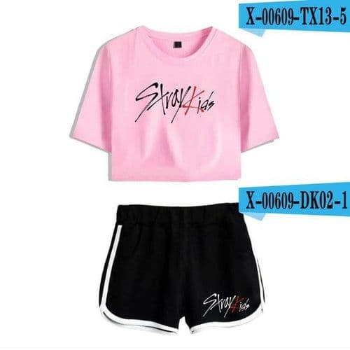 image-KPOP Stray Kids Women Two Piece Outfits K-POP straykids 2 Piece Set