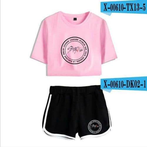 image-KPOP Stray Kids Women Two Piece Outfits K-POP straykids 2 Piece Set
