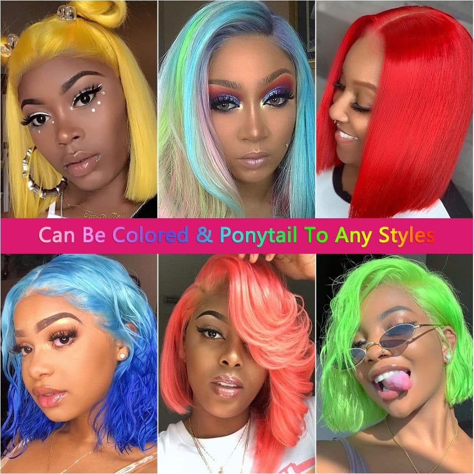 image-Ishow 613 Blonde Color 13*1 T Lace Front Wig Human Hair Wigs Natural