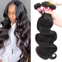 image-Brazilian Virgin Hair Body Wave Human Hair Extensions Brazilian Body