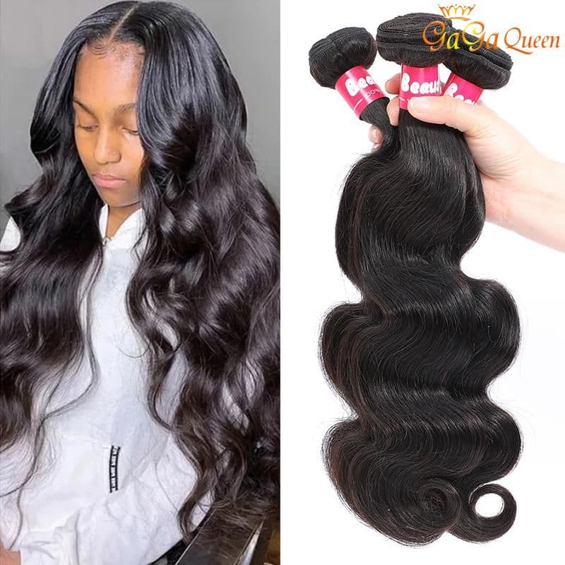 image-Brazilian Virgin Hair Body Wave Human Hair Extensions Brazilian Body