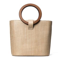 image-Womens Straw Woven Bag New Fashionable Beach Bags Woven Handbag With