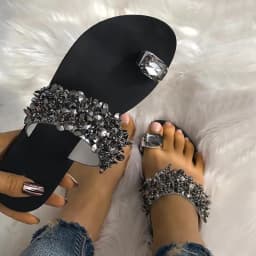 image-Slippers Women Shoes Summer sandals Beach Pineapple Flat Slippers
