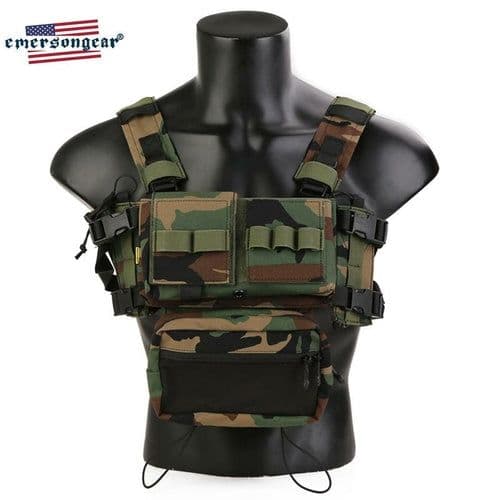 image-MK3 Chest Rig Tactical Vest Micro Fight Modular Hunting Plate Carrier