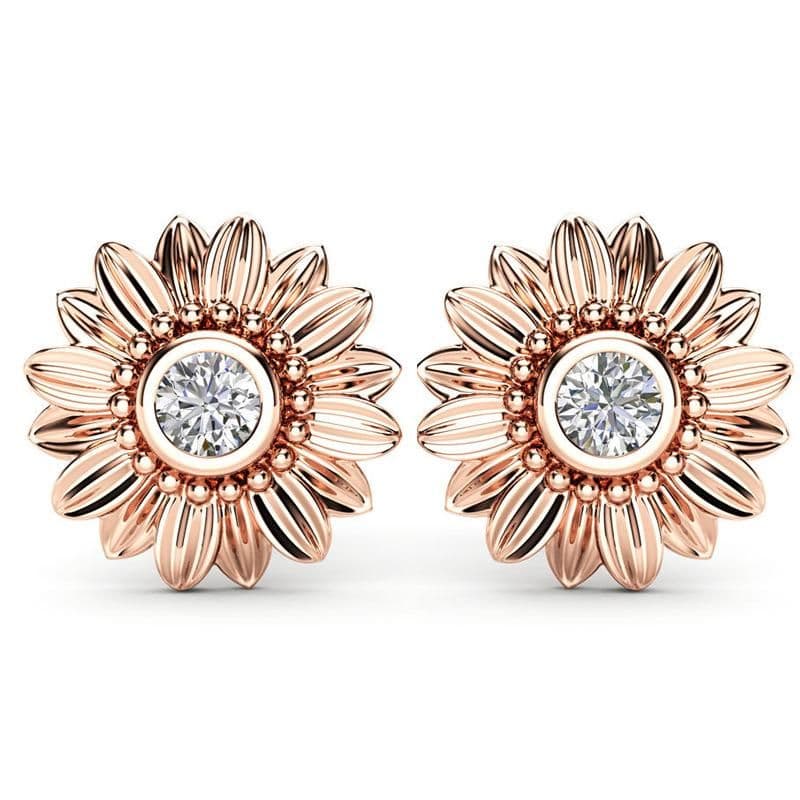 image-CZ Stone Earings Fashion Jewelry Crystal Stud Earrings For Women