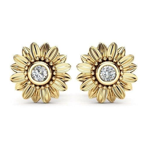 image-CZ Stone Earings Fashion Jewelry Crystal Stud Earrings For Women