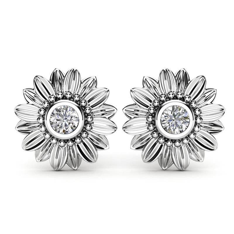 image-CZ Stone Earings Fashion Jewelry Crystal Stud Earrings For Women