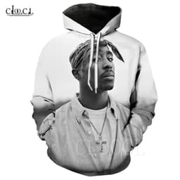image-Rapper 2Pac Tupac Men/Women Hoodies Fashion Pullover 3D Printed Hoodie