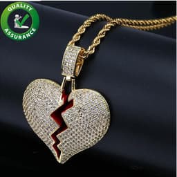 image-Women Mens Jewelry Iced Out Pendant Luxury Designer Necklace Hip Hop