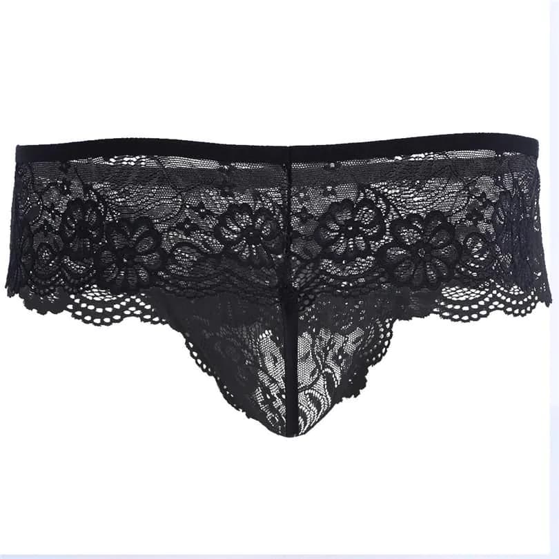 image-New Gay Mens Lingerie Underwear Lace G-string Lingerie Sexy Gay Mens