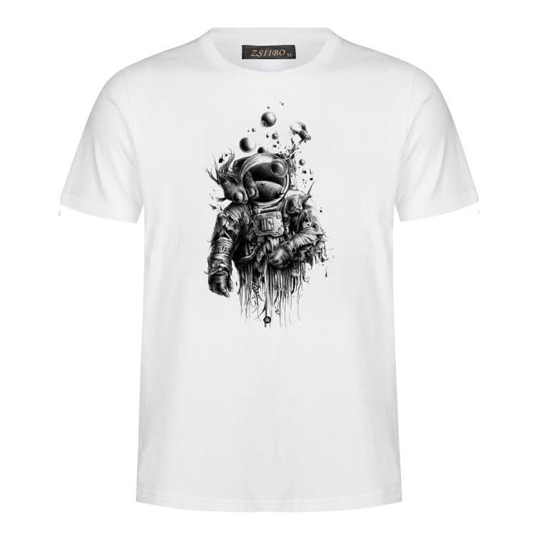 image-2019 fashion new astronaut printing fitness men's shirt sweatshirt XL