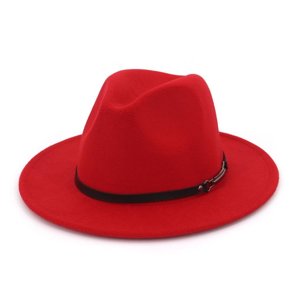 image-Wide Brim Vintage Trilby Fedoras Style Black Panama Church Hats Men