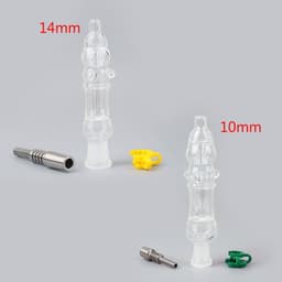 image-Areyourshop 10mm/14mm Mini Glass Vase Bottle Hookah Filter Pipe Bongs