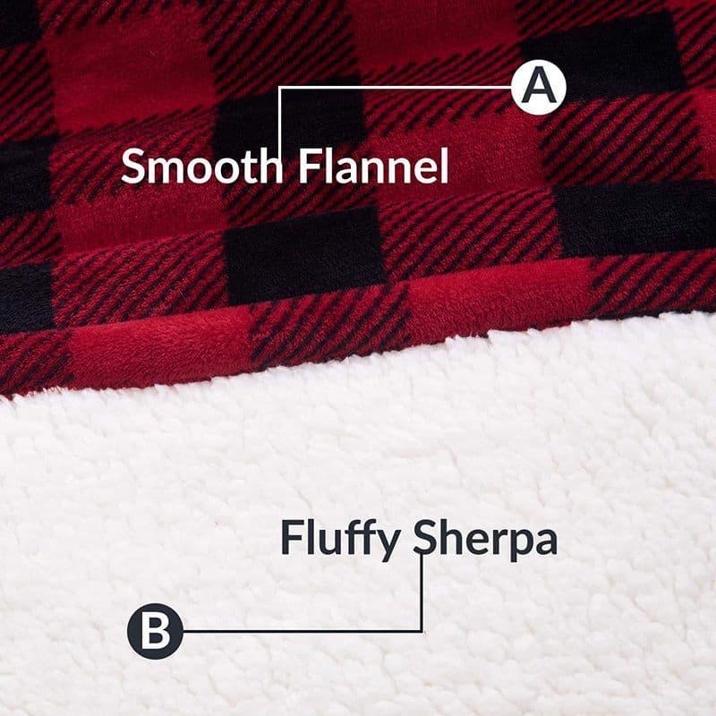image-Winter Warm Fleece Wearable Hooded Blanket Fluffy TV Blanket Hoodie