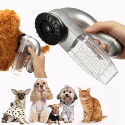 image-Electric Pet Cat Dog Vacuum Fur Cleaner Hair Remover Puppy Vac Fur