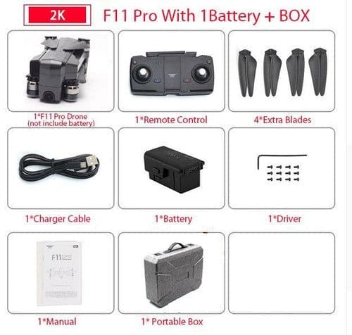image-SJRC F11 PRO 2K HD Camera 5G WIFI FPV Foldable Drone, GPS Position