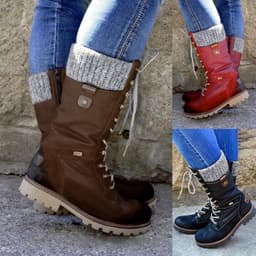 image-2020 Winter Shoes Women Boots Basic Mid-Calf Boots Round Toe Zip