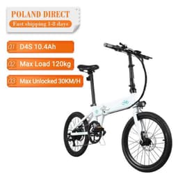 image-FIIDO D4S 10.4Ah 36V 250W 20 Inches Folding Fat Ebike Moped Bicycle
