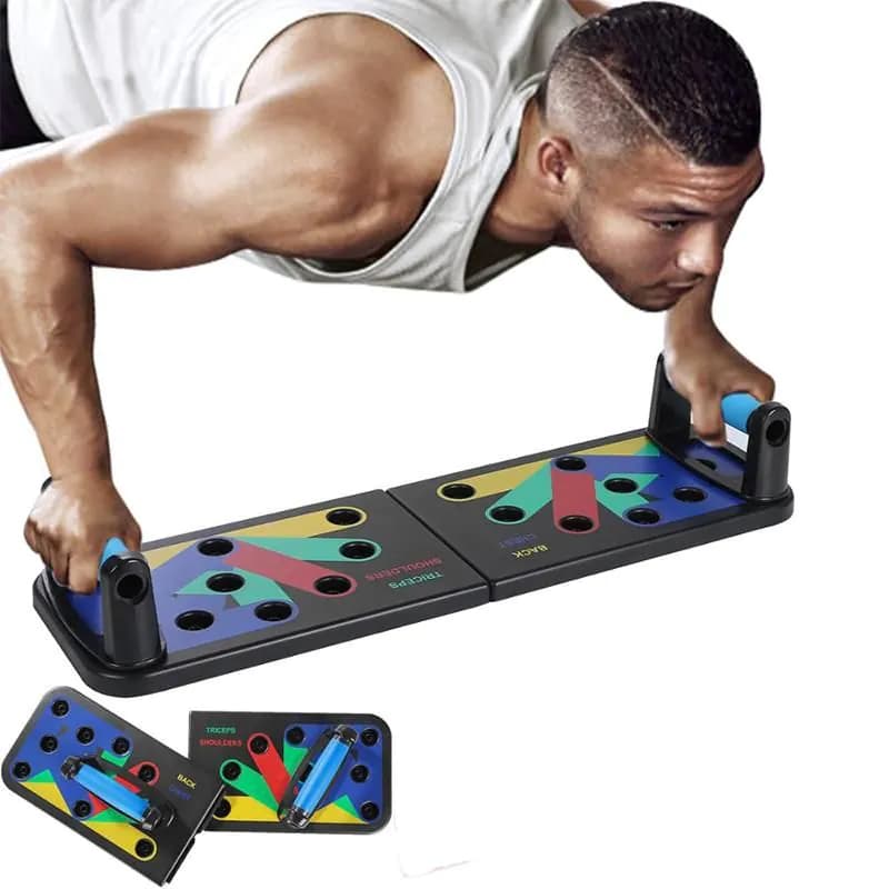 image-9 in 1 Push Up Rack Training Board ABS abdominal Muscle Trainer Sports