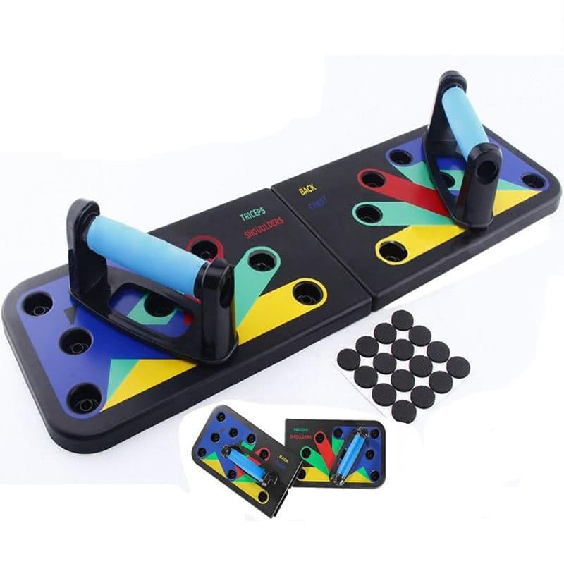 image-9 in 1 Push Up Rack Training Board ABS abdominal Muscle Trainer Sports