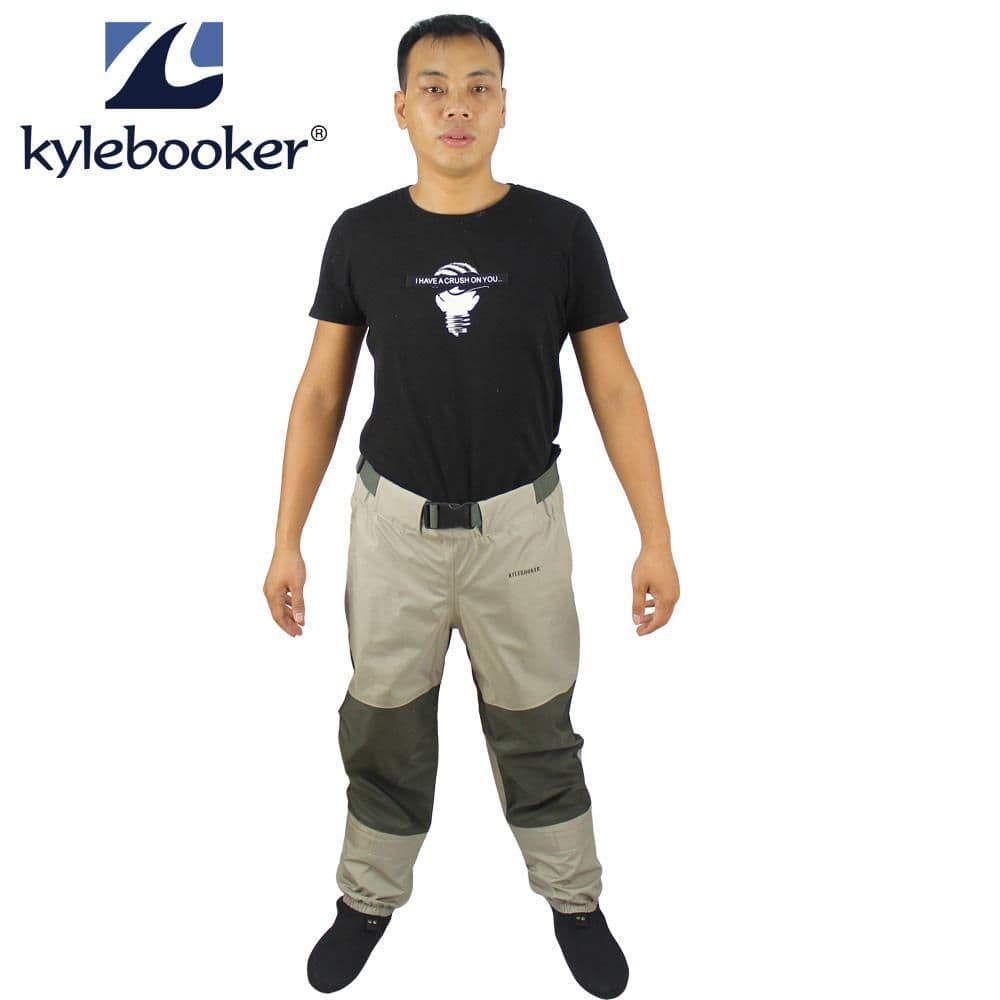 image-KyleBooker Fly Fishing Waders Pant Durable Weatherproof Wading Pants