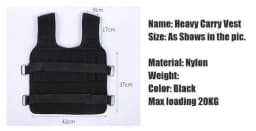 image-ports & Entertainment 30KG Loading Weight Vest For Boxing Weight