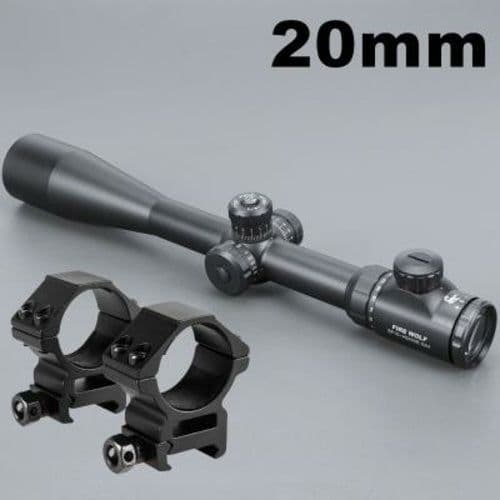 image-10-40x50 Long Range Riflescope Side Wheel Parallax Optic Sight Rifle