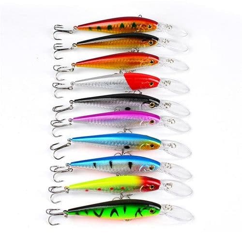image-Top walleye Crankbaits Lake Fishing lures 11.5cm 10.5g Minnow Plastic