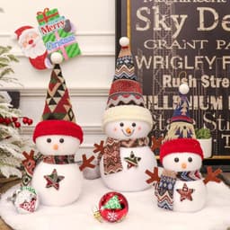 image-Christmas decoration snowman doll doll desktop Santa Claus decoration
