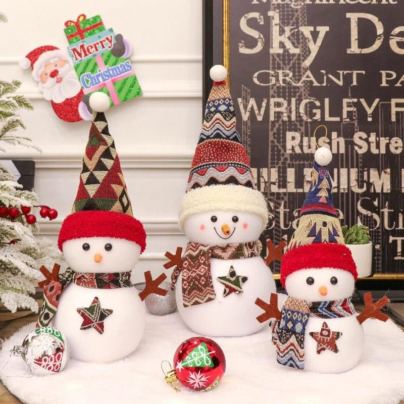image-Christmas decoration snowman doll doll desktop Santa Claus decoration