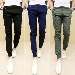image-Mens Skinny Joggers Chinos Slim Pants Men Trousers Hip Hop Pantalones