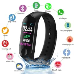 image-M3 Smart Band Fitness Tracker Sport Bracelet Heart Rate Blood Pressure