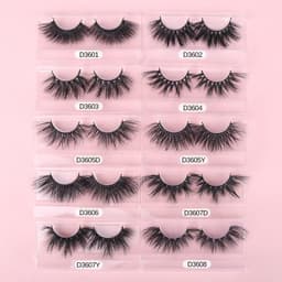 image-3D Mink Eyelashes Wholesale 30/40//50 Pairs Fuffly Luxury False