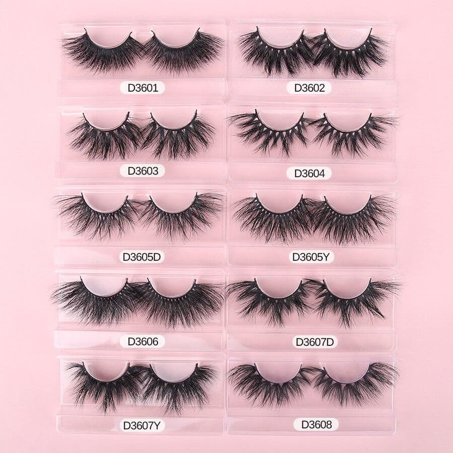 image-3D Mink Eyelashes Wholesale 30/40//50 Pairs Fuffly Luxury False