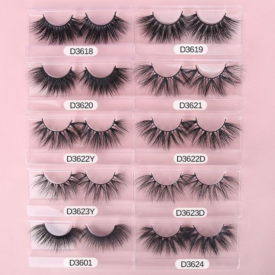 image-3D Mink Eyelashes Wholesale 30/40//50 Pairs Fuffly Luxury False