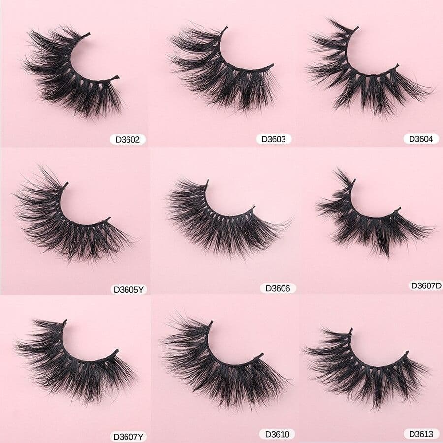 image-3D Mink Eyelashes Wholesale 30/40//50 Pairs Fuffly Luxury False