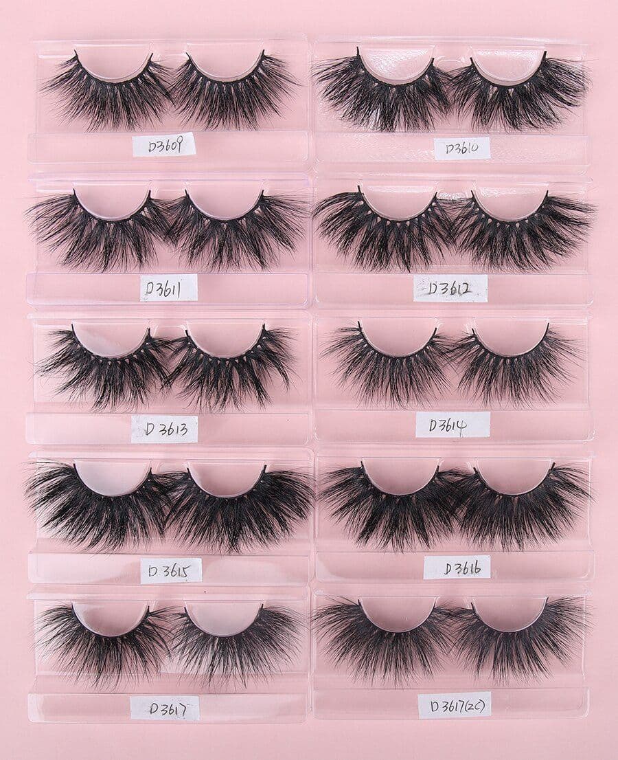 image-3D Mink Eyelashes Wholesale 30/40//50 Pairs Fuffly Luxury False