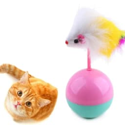 image-Pet Cat Toys Funny supplies Mouse Tumbler Cat Dog Toy Plush With Balls
