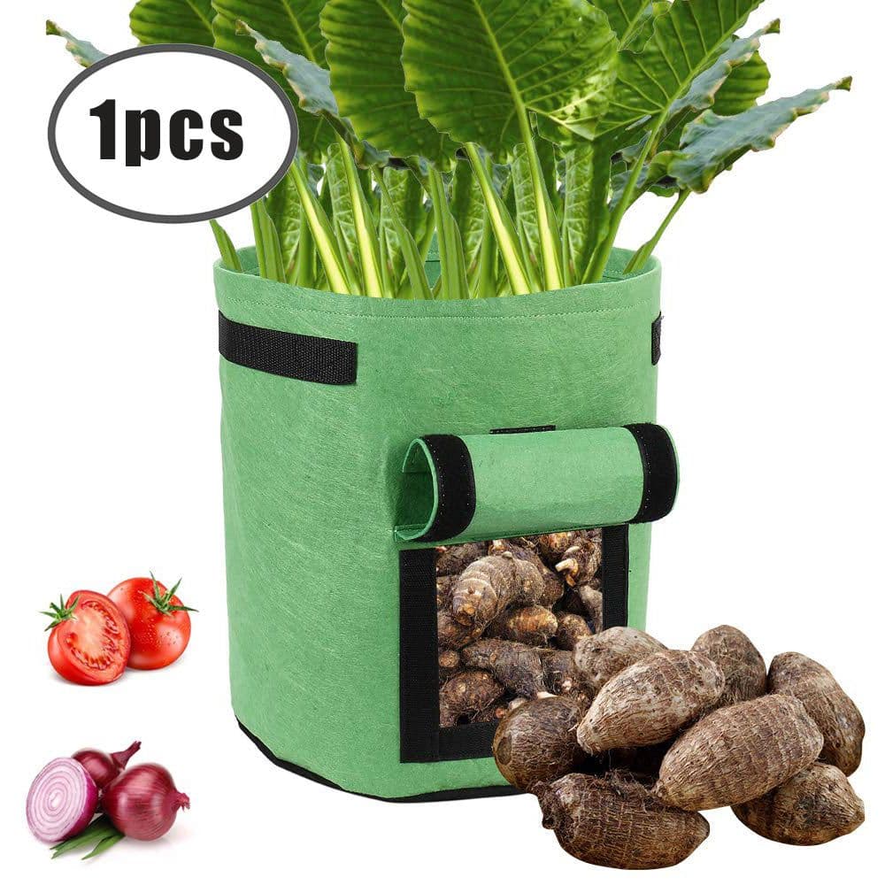 image-Portable Plant Bag Potato Planting Bag Durable Bag