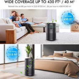 image-KOIOS Air Purifiers for Bedroom Home H13 HEPA Filter Purifier