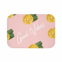 image-Good Vibes Lemon Bath Mat