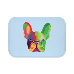 image-Colorful Dog Bath Mat