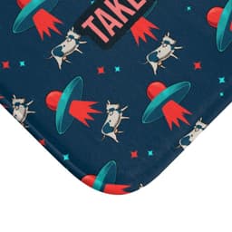 image-Aliens & Cows Bath Mat Home Accents