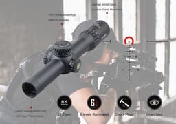 image-Vector Optics Continental 1-6x28 HD FFP Hunting Riflescope 1/10 MIL