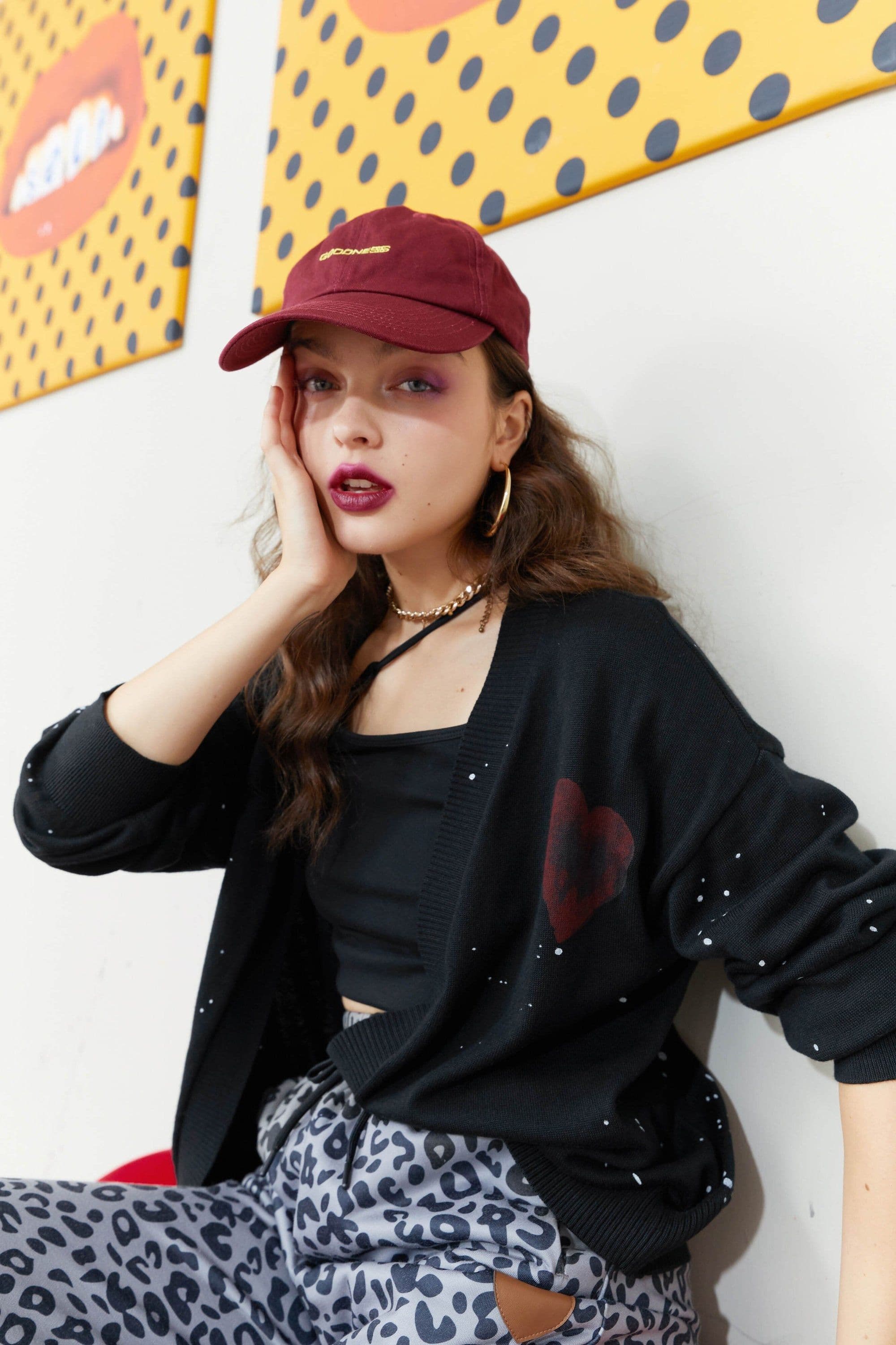 image-Solid Chic Love Single Breasted Knit Casual Women Cardigan Autumn